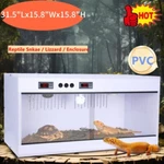 Reptile Enclosure With Thermostat For Snake Lizard Gecko Pvc Terrarium Habitat. Fixed Price $148.49.