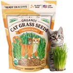 Organic Cat Grass Seeds For Planting, Non-gmo Wheat, Oat, Rye, And Barley Pet.... Fixed Price $14.36.