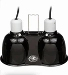 Zoo Mini Combo Deep Dome Dual Lamp Fixture For Reptile Enclosures (no Box). Fixed Price $19.59.