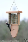 Kettle Moraine Cedar Single Suet Bird Feeder With Woodpecker Tail Prop #8315TP. Fixed Price $24.00.
