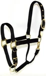 Hamilton 1-INCH Nylon Halter With Adjustable Chin Black, Small Size. Fixed Price $29.99.