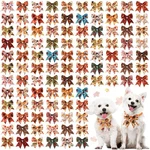 100 Pcs Thanksgiving Dog Ties Bulk Bows With Adjustable Collar Cat Bo.... Fixed Price $53.57.