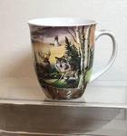 Oregon Wildlife Coffee Mug Cup Wolf Deer Bear Ram Eagle. Fixed Price $15.99.
