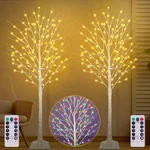 Fastdeng 6FT Lighted Birch Tree 130 Led Warm White And Multicolor Lights 8. Fixed Price $164.98.