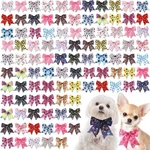 Yunsailing 100 Pcs Dog Bow Ties Bulk 8.66 - 14.17 Inches, Muliticolor. Fixed Price $57.11.