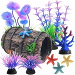 Mqacpupy 9PCS Tank Accessories For Beta Fish, Medium & Small Muticolor. Fixed Price $13.35.