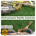 Apatal 2PC Reptile Carpet Terrarium Mat 11.81X23.62IN Bearded Dragon Tank. Fixed Price $27.99.