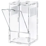 Vertupet 4"X4"X8" Acrylic Jumping Spider Enclosure, Clear Arboreal Reptile. Fixed Price $21.40.