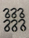 6 Ratchet Strap S- Hooks Coated Steel New Old Stock No Package. Fixed Price $7.99.