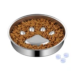 Ipuplar Slow Feeder Dog Bowls, 304 Stainless Steel Metal 2-4CUPS, Silvery. Fixed Price $28.64.