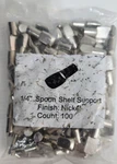 Hardware Hd 1/4" Shelf Pins Pegs Nickel Flat Spoon Style ROKSP14N- 100 Pc. Fixed Price $18.95.