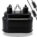 Dual Reptile Lamp Fixture With Independent Switches, Uvb & Basking ... Fast Ship. Fixed Price $39.99.