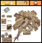 Natural Cork Bark Bedding 1.5 Lb For Reptiles - Terrarium Substrate Snakes,. Fixed Price $47.99.