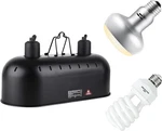 15INCH Dual Reptile Light Fixture, 150W Heat Lamp Bulbs. Fixed Price $121.99.