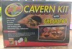 (1) Zoo Med Cavern Kit With Excavator Clay Burrowing Substrate. Fixed Price $20.00.