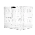 Acrylic Pet Box 4 Grids Reptile Lizard Crawling Insect Breeding. Fixed Price $53.10.