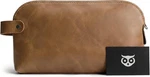 Hide & Drink Large Rustic All Purpose Utility Bag For Cords Chargers Mahogany. Fixed Price $83.00.