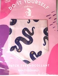Diy Snake Serpent Reptile Easy Iron-on 'real' Pocket Nip Blue & Pink Mystical. Fixed Price $16.99.
