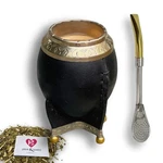 Hide & Smile Torpedo Premium Handmade Mate Kit, Pumpkin Leather Cup B.... Fixed Price $114.80.