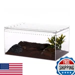 Naneezoo Magnetic Acrylic Reptile Enclosure 2.5 Gal 12X8X6" Tarantula Scorpion. Fixed Price $77.46.
