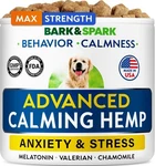 Bark&spark Advanced Calming Chews For Dogs - Hemp + Melatonin Anxiety .... Fixed Price $41.64.