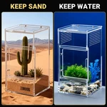 Zenwukong Jumping Spider Enclosure - Acrylic Terrarium 3X3X6INCH, Transparent. Fixed Price $26.90.