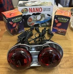 Zoo Med Nano Combo Dome Lamp Fixture 80 Watts & 2 Flukers Red Bulb 100 New. Fixed Price $49.99.