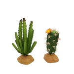 Jihaqua Reptile Plants 3.5" - 5.5" In Diameter, 9" Length, Set 2. Fixed Price $21.77.