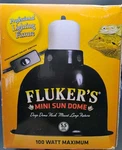 Flukers Mini Sun Dome Deep Flush Mount Lamp 5.5 100 Watt Max Turtles Reptiles. Fixed Price $17.99.