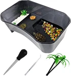 Pinvnby Plastic Tank Reptile Habitat Pet Terrariums Turtles Black. Fixed Price $26.99.