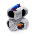 2PCS Aquarium Hideaway Rocks For Aquatic Pets To Breed, Play And Rest, Safe A.... Fixed Price $16.68.