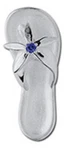 .925 Flip-flop W/ Synthetic Sapphire Clasp For Lestage Convertible Bracelets. Fixed Price $195.00.