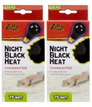 Zilla Night Black Heat Incandescent Bulb For Reptiles Set Of 2 Watt: 75 Watts. Fixed Price $12.99.