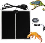 Mq Reptile Terrarium Heat Pad With Lcd Digital Aquarium Thermometer, 5.5 X 6IN. Fixed Price $15.28.