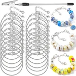 20 Pcs 7.87 Snake Chain Charm Bracelets Adjustable .... Fixed Price $30.46.