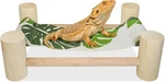Wooden Bearded Dragon Cloth Bed Reptile Hammock Tank Accessories. Fixed Price $16.75.