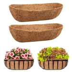 Riare 2 Pack Trough Coco Coir Liners For Planters, 30INCH, Brown. Fixed Price $33.90.