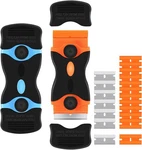 2PACK Razor Blade Scraper, 2-IN-1 Tool 4.7X1.8X0.4INCHES, Blue+orange. Fixed Price $11.40.