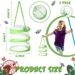 Sherr 2PK Mini Butterfly Habitat Cage, 6.2X7.1", Mesh Net Container, Green. Fixed Price $27.99.