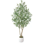 Verinatural Artificial Tree 6FT, Fake Plants Indoor - Potted Faux Olive.... Fixed Price $124.78.