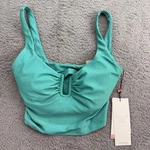 Calia Ubar Ll Bikini Top Womens Xs Jungle Green Textured Longline WSA15204M. Fixed Price $20.00.