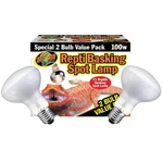 Bundle With Zoomed Basking Spot 100W Reptile Heat Lamp Value 2 Pack. Fixed Price $38.99.