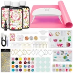 Yieho 300G Uv Resin Kit With Light And Molds, Upgraded Crystal Clear Hard .... Fixed Price $33.61.
