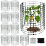 Keoholi 10 Packs Plant Protectors Cages From Animals, 12" X 30 Pcs Wire M.... Fixed Price $35.76.