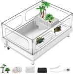 Turtle Tank Reptile Terrarium Acrylic Tortoise Habitat Aquarium. Fixed Price $30.51.