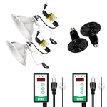 Simple Deluxe 150W Reptile Ceramic Heat Bulb 8.5" Clamp Digital Thermostat. Fixed Price $63.16.