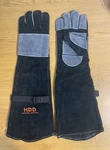 New Hddf 24" Handlandy Suede Animal Handling Bite Prevention Gloves Full Arm. Fixed Price $27.50.