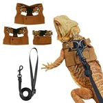 Adoggygo Bearded Dragon Harness Leash Set - 3 Sizes, Lizard Walking. Fixed Price $29.99.