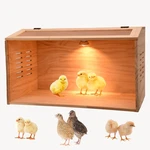 Chick Brooder Box With Heaters - Adjustable Temp, Transparent, Wood. Fixed Price $90.04.