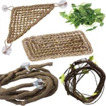 5 Pcs Bearded Dragon Hammock, Flexible Jungle Climber Reptile Vines Terrarium. Fixed Price $25.13.